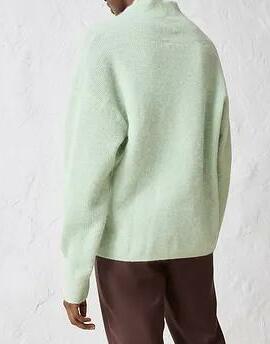 SWETER DAMSKI KOPERTOWY Z ALPAKI REGULAR 