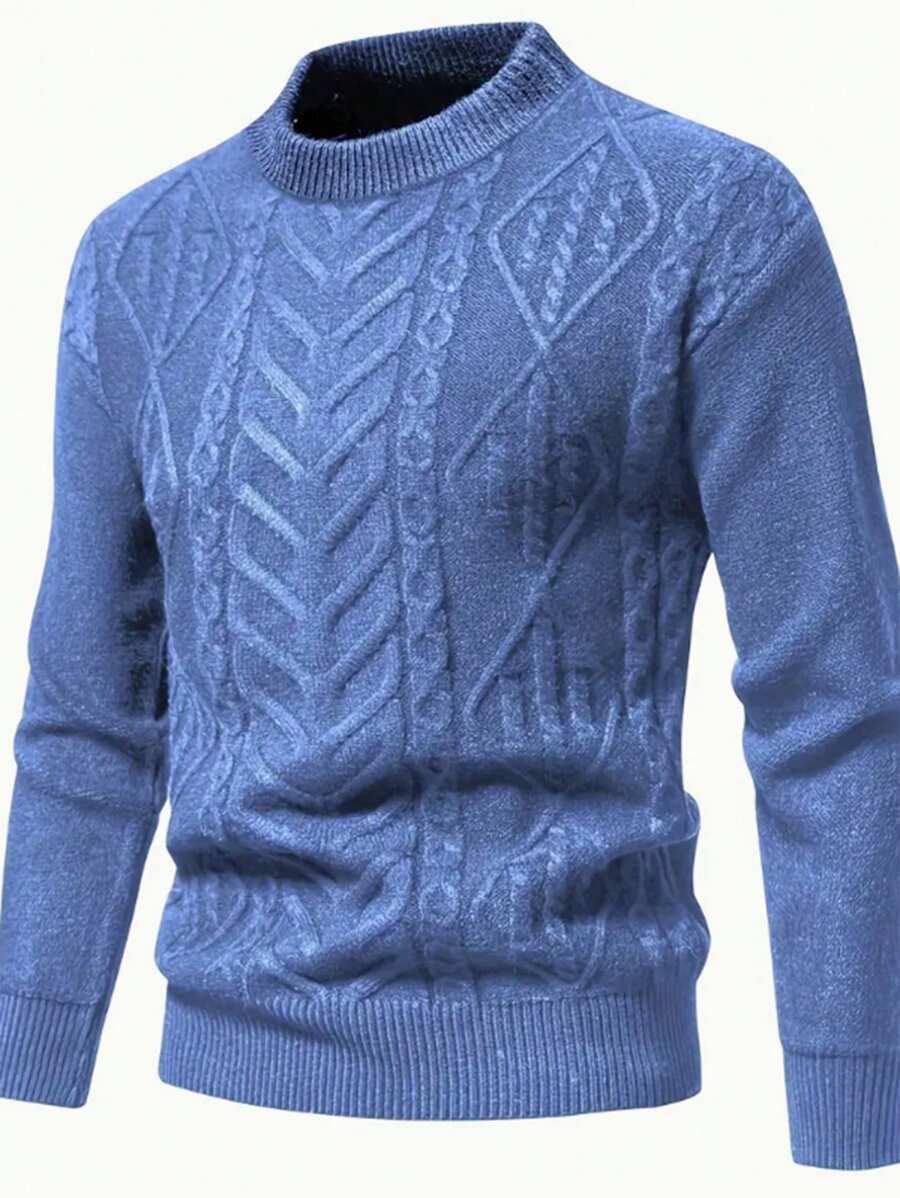 niebieski sweter tekstura