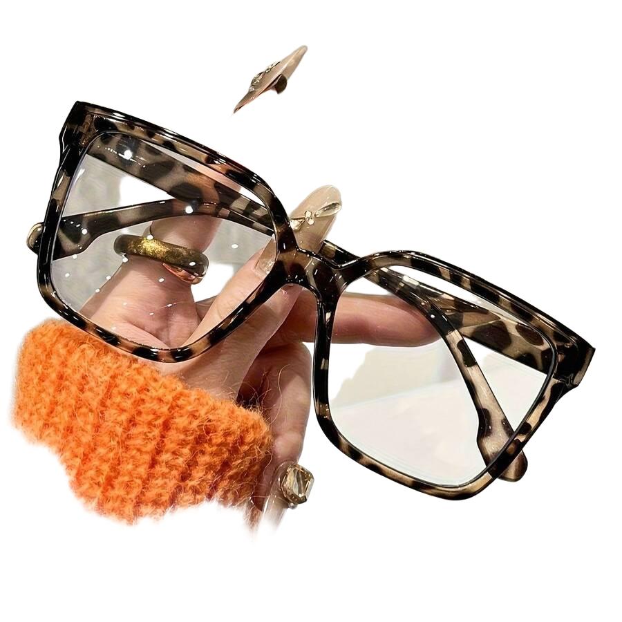 okulary zerówki animal print