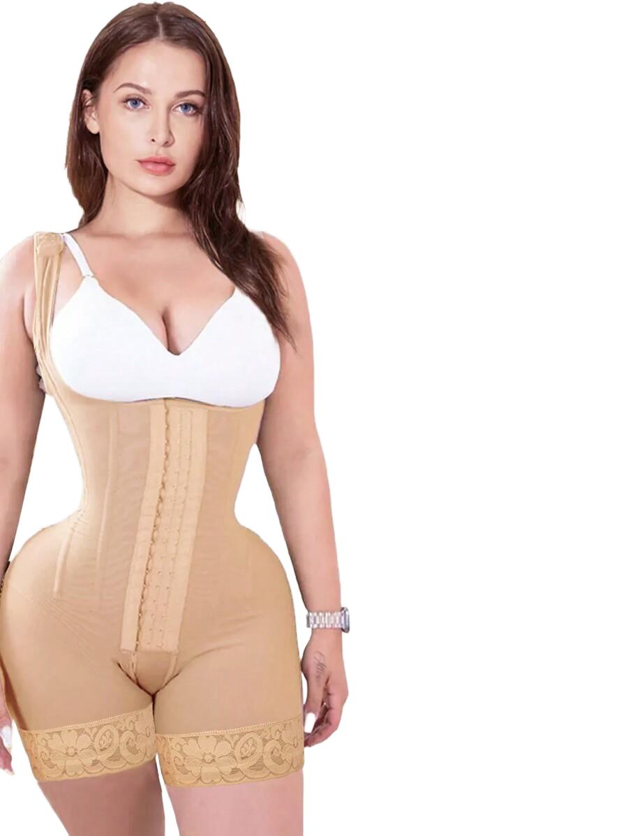 beżowy kombinezon body wyszczuplające