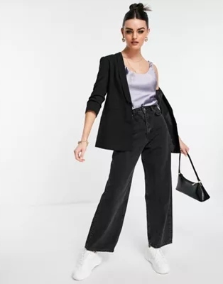 fioletowy satynowy top 