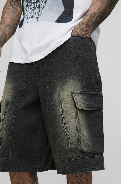 spodenki jeans guziki