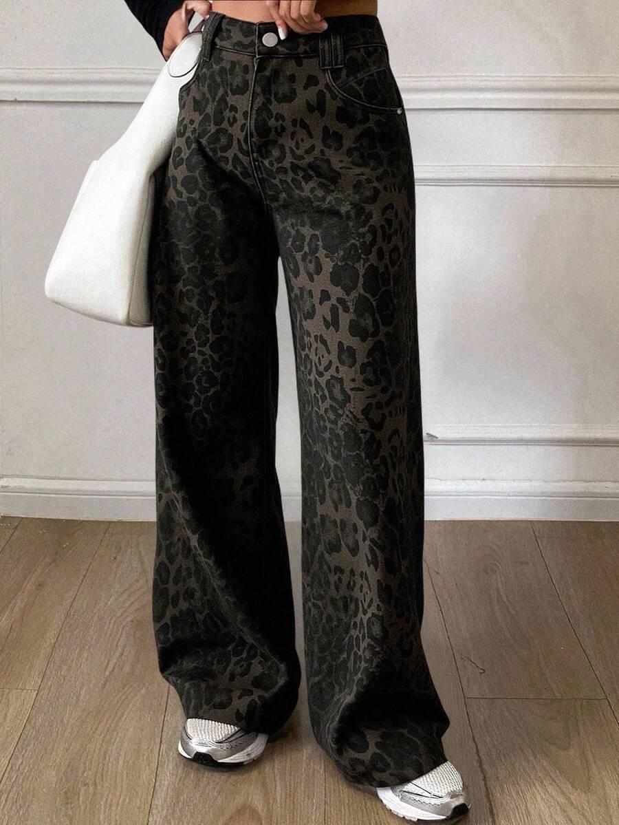 spodnie animal print 