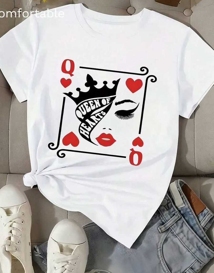 BIAŁY T-SHIRT NADRUK