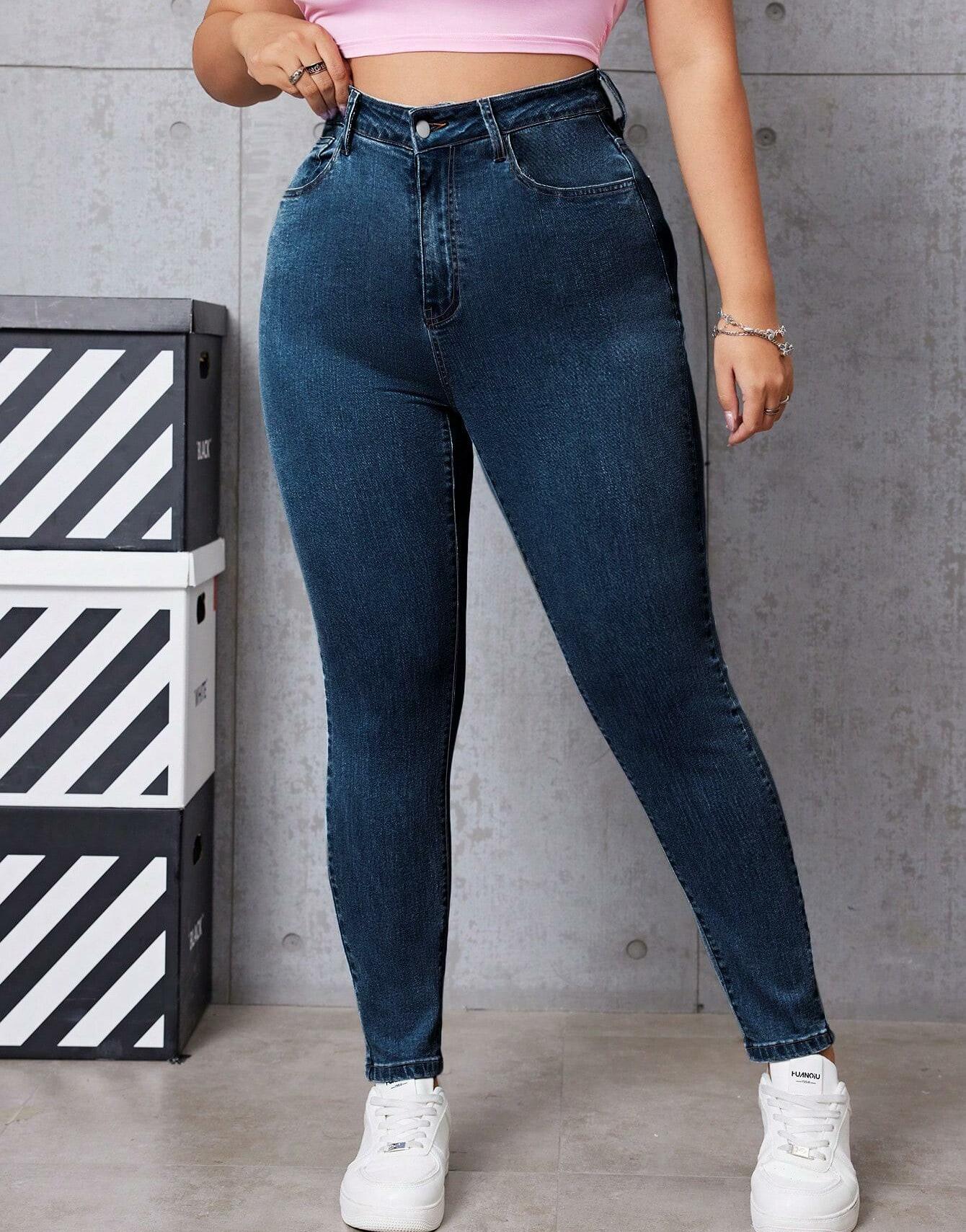 SPODNIE JEANS WYSOKI STAN