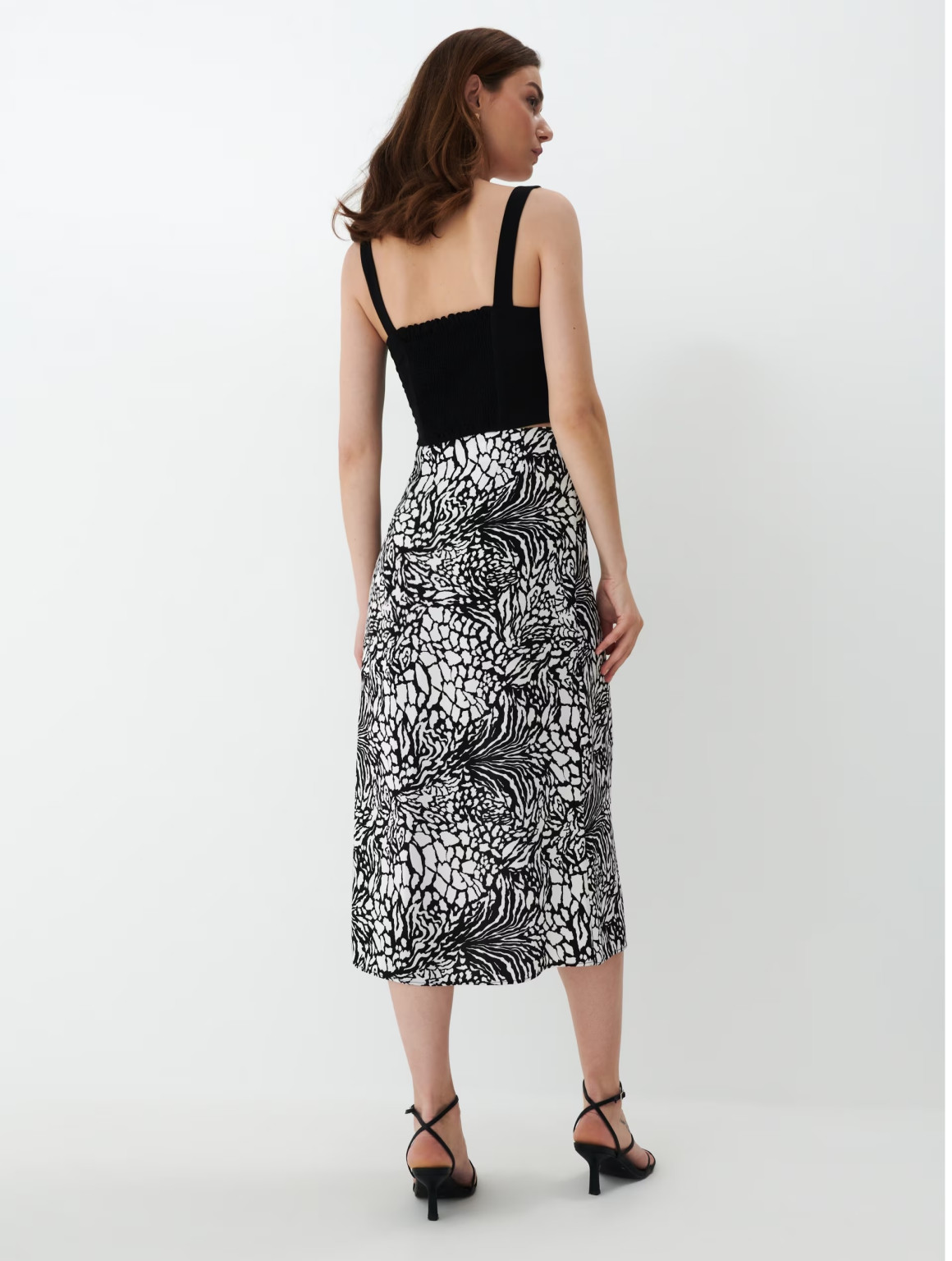 MIDI SPÓDNICA ANIMAL PRINT