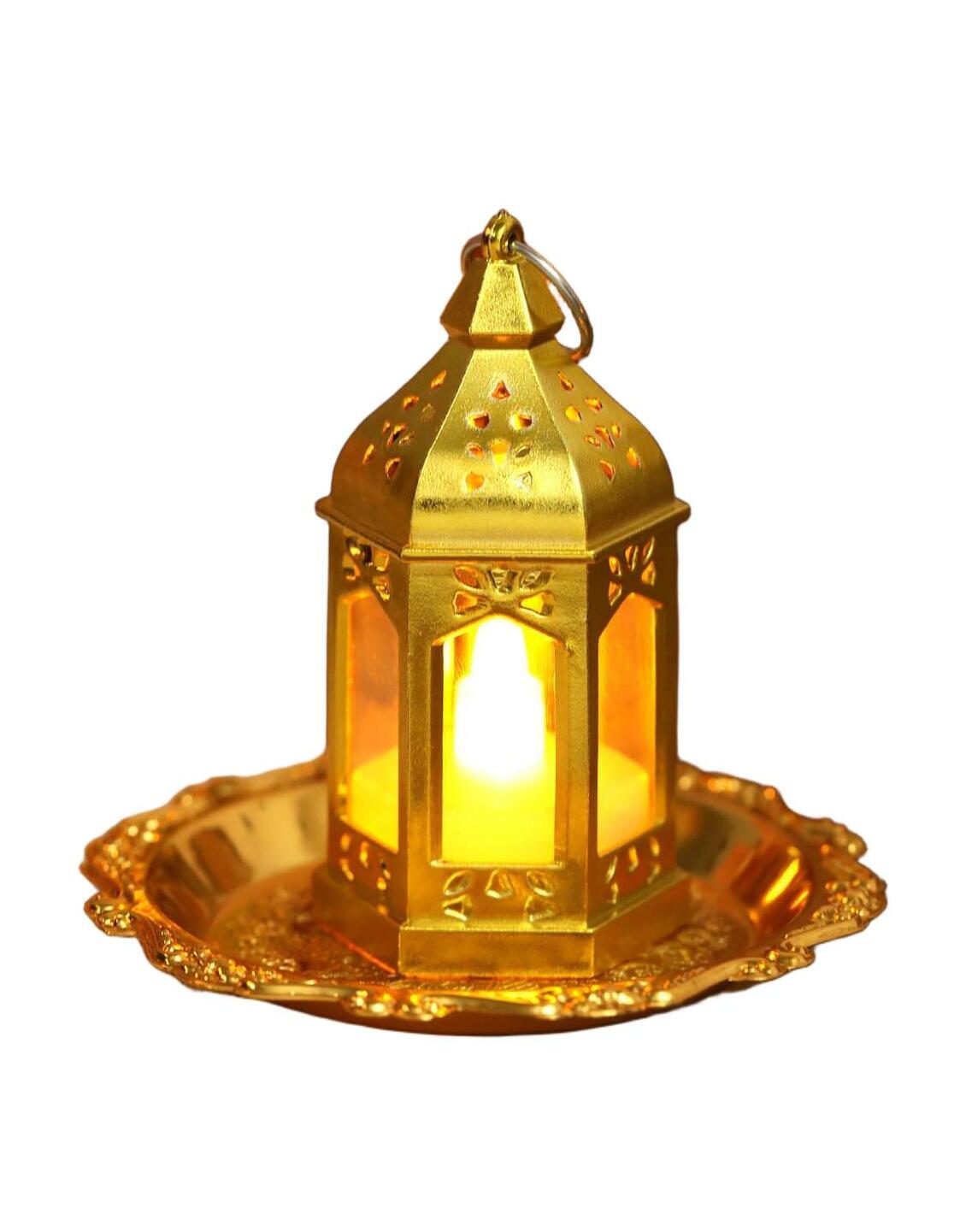 ZŁOTY LAMPION DEKORACJA