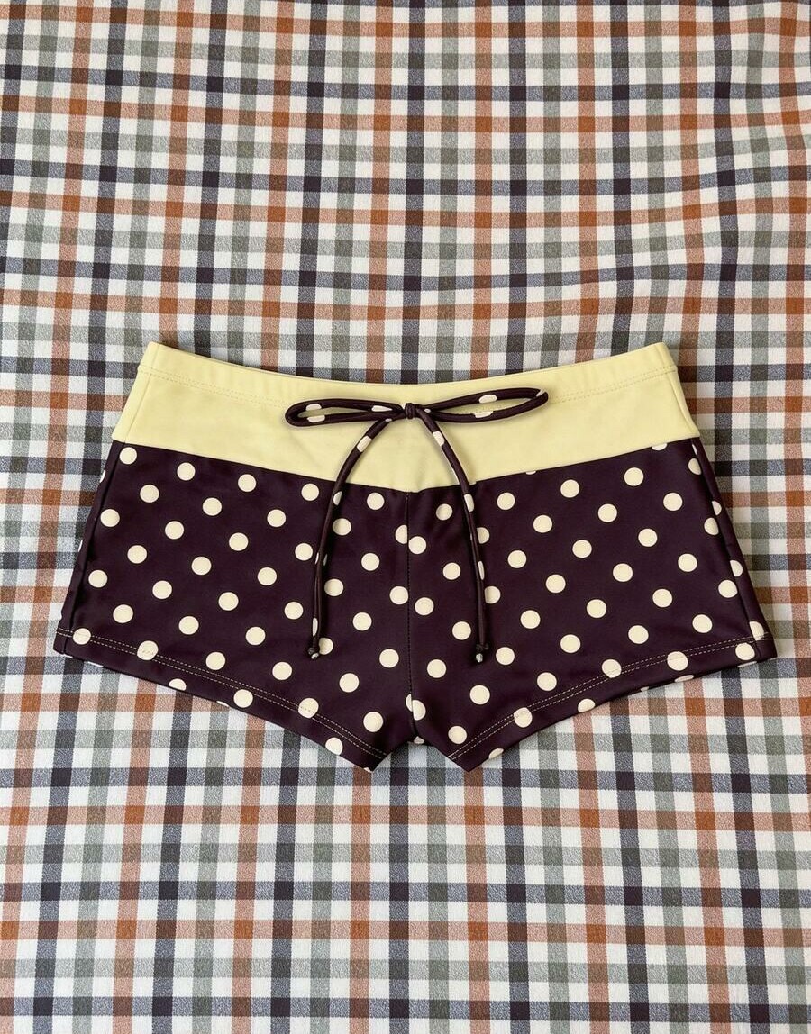 DÓŁ OD BIKINI SZORTY WZÓR GROSZKI