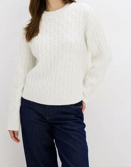 SWETER DAMSKI  Z PLECIONYM WZOREM