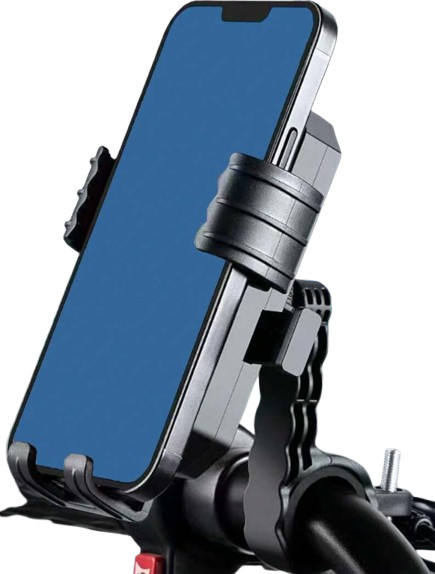 czarny uchwyt na telefon 