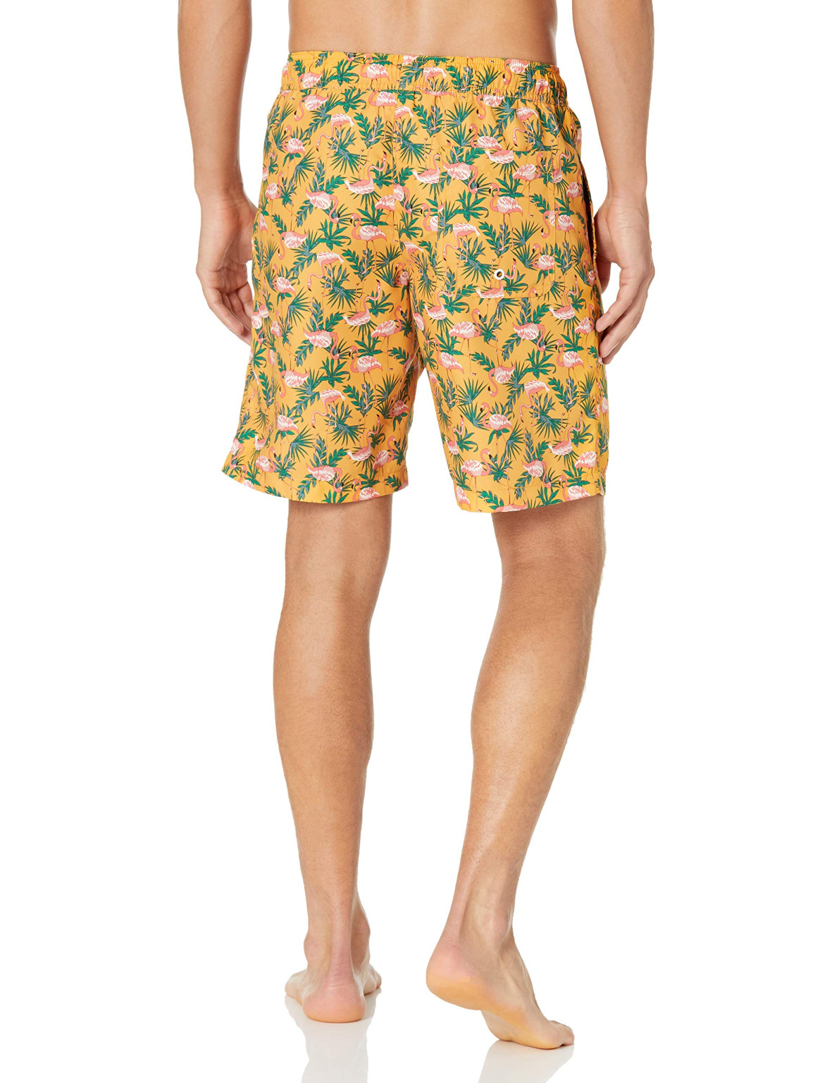 kąpielówki tropical print flaming wiązanie