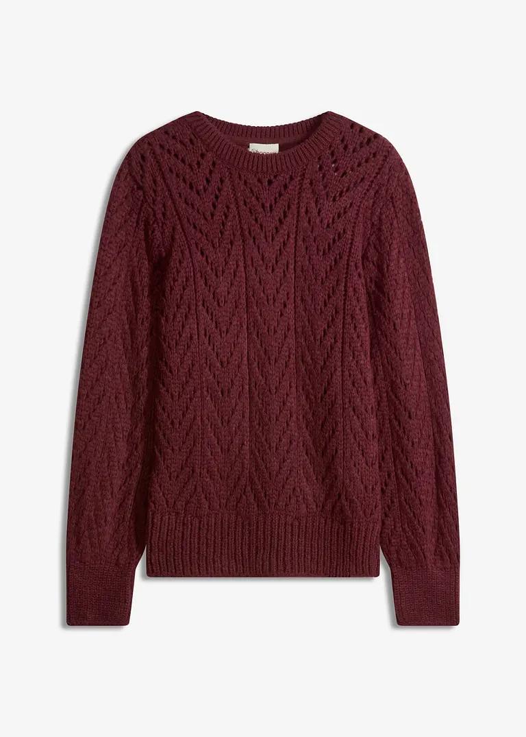 SWETER AŻUROWY DAMSKI