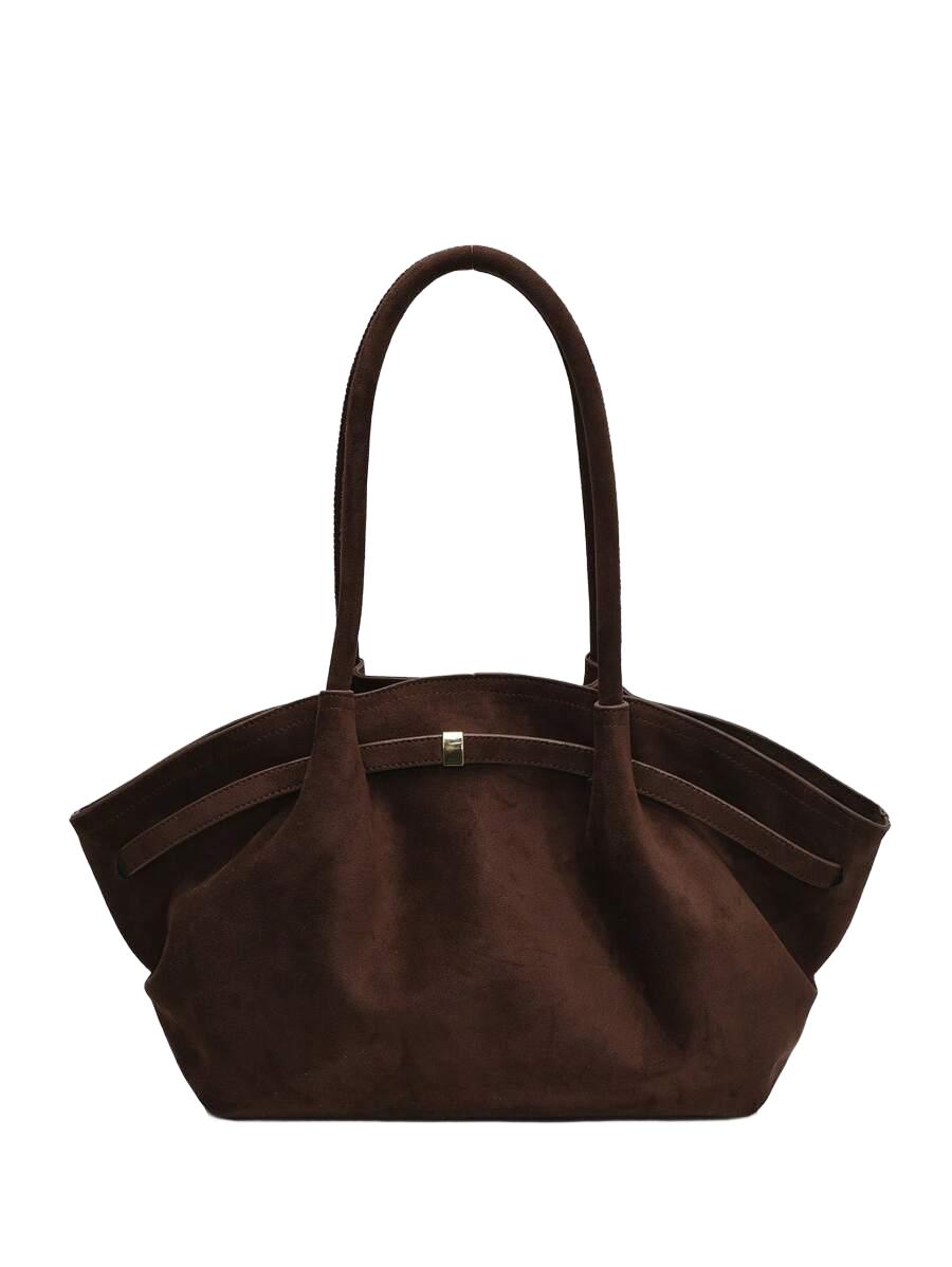 brązowa  TOREBKA SHOPPER