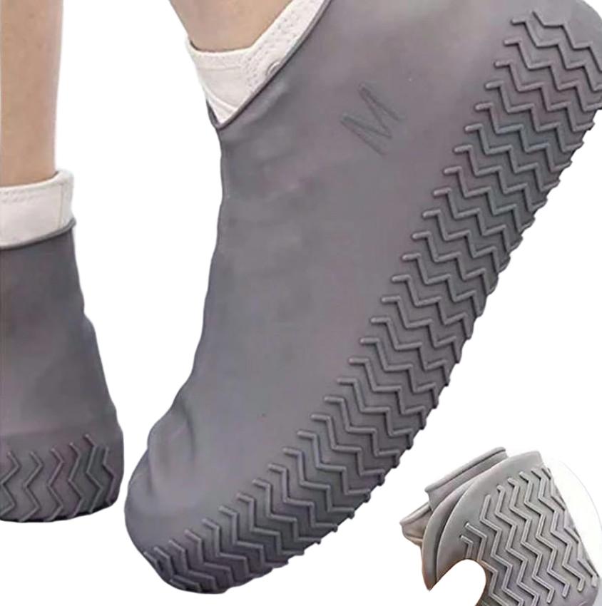 SZARE SILIKONOWE OCHRANIACZE NA BUTY