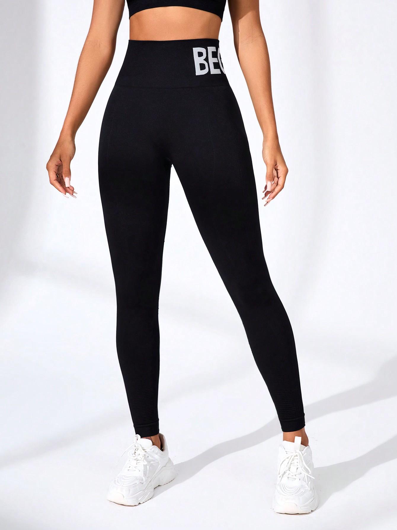 CZARNE SPORTOWE LEGGINSY