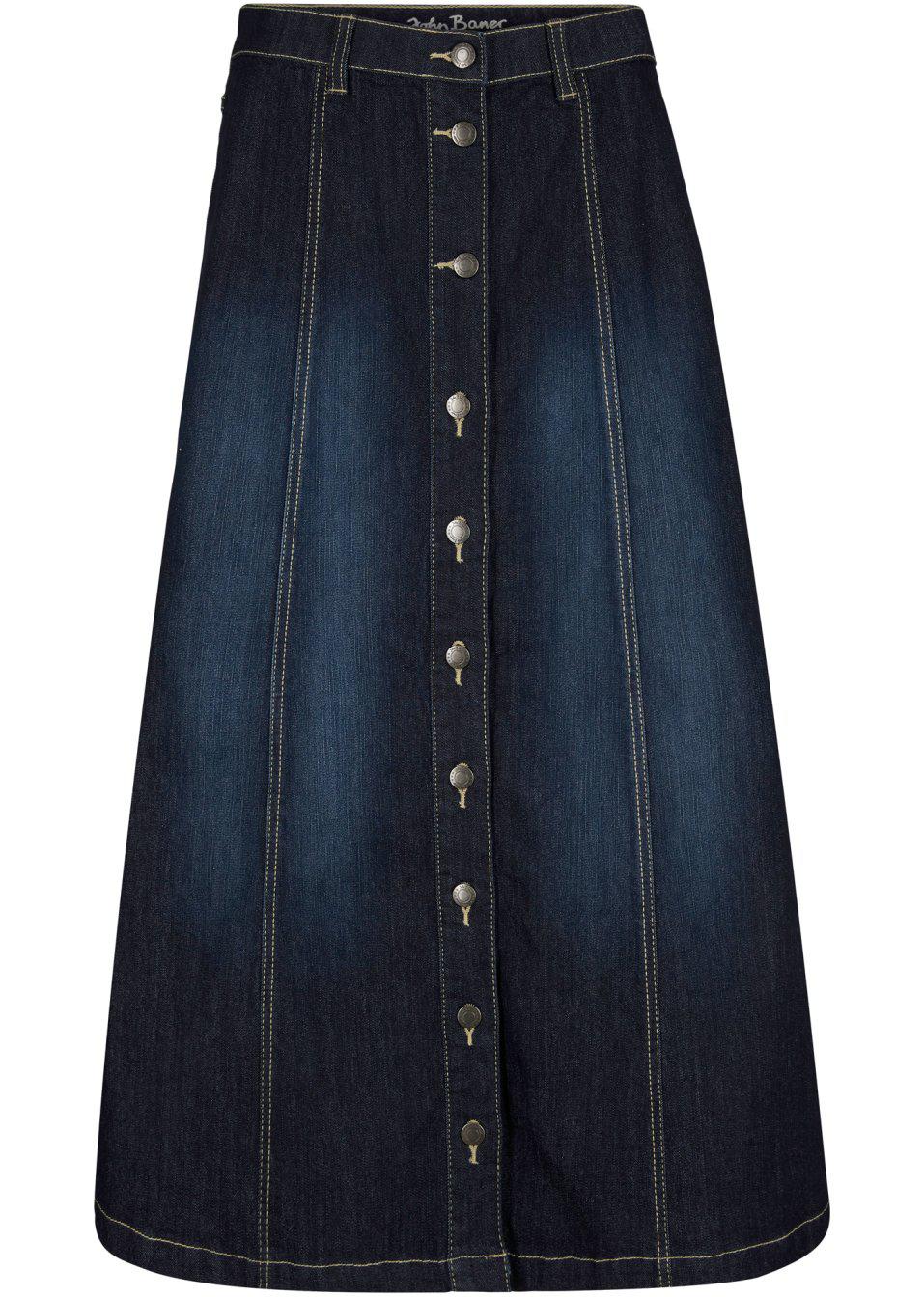 SPÓDNICA JEANSOWA MIDI