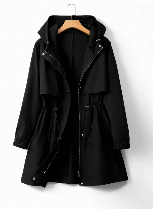 czarna kurtka parka