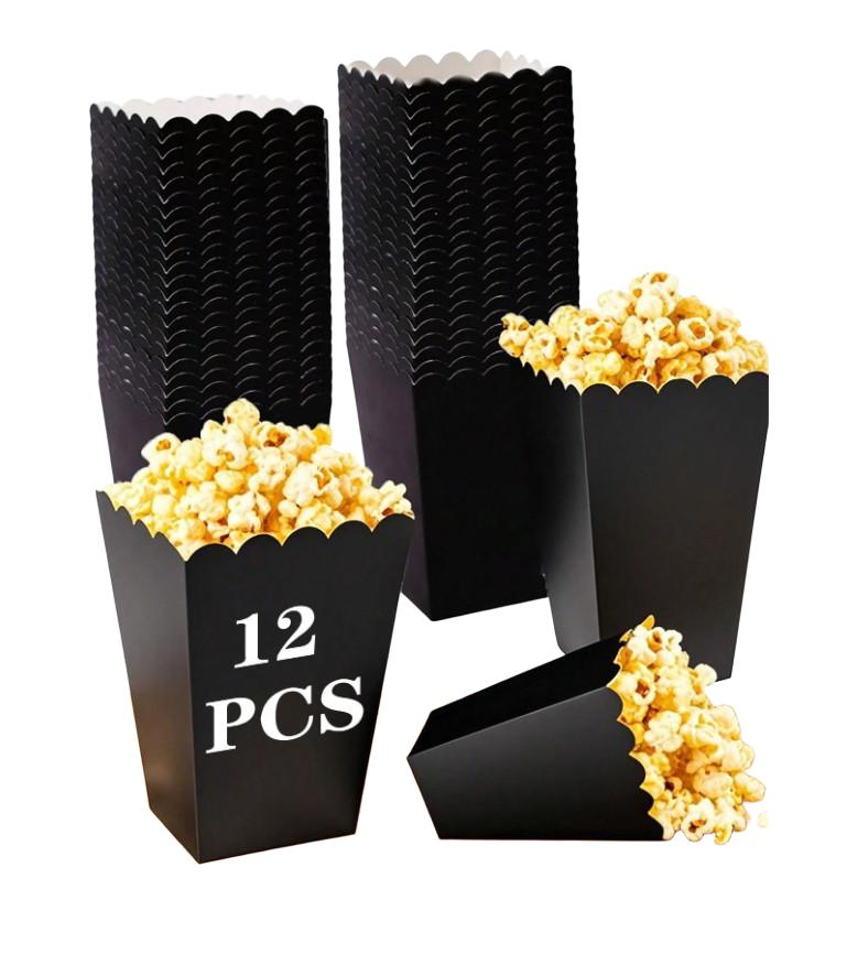 papierowe pudełko na popcorn 12 szt