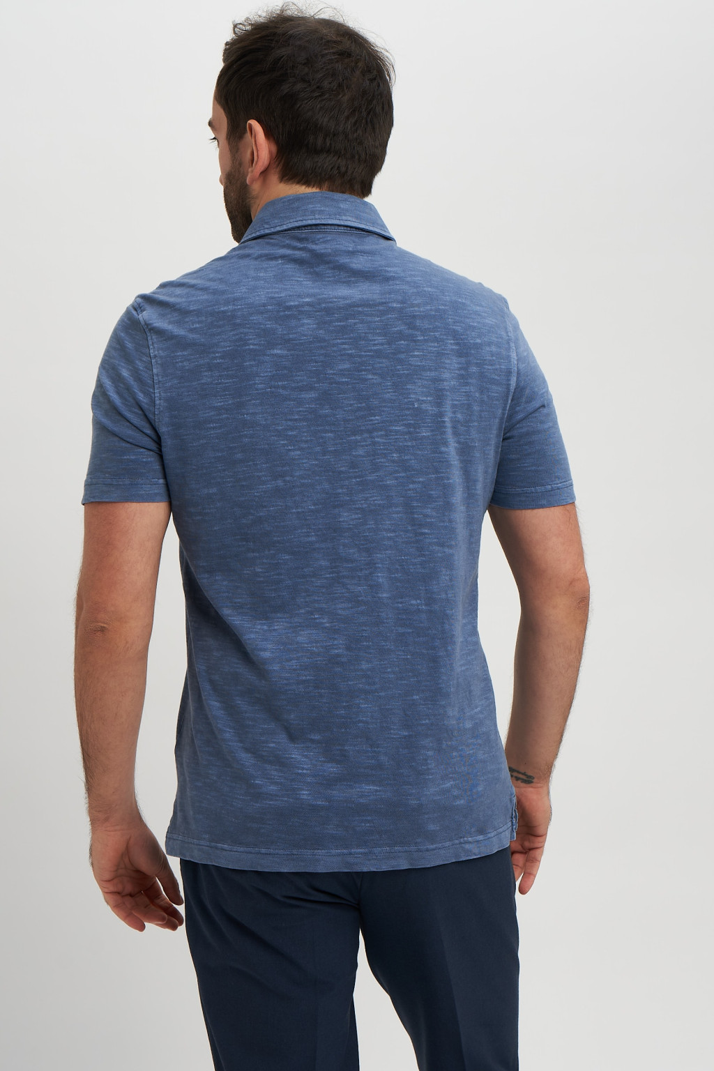 BAWEŁNIANA KOSZULKA POLO T28-4893M-BE