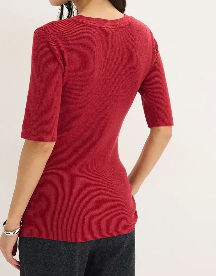 SWETER Z KRÓTKIM RĘKAWEM