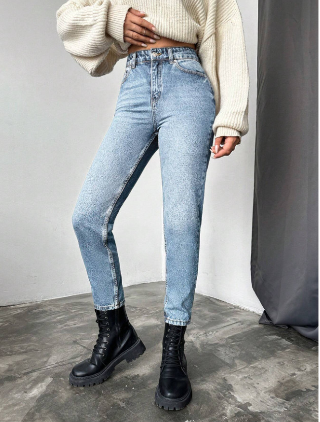 SPODNIE JEANS WYSOKI STAN