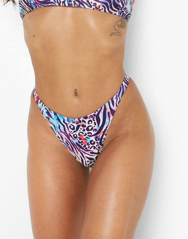 dół od bikini animal print
