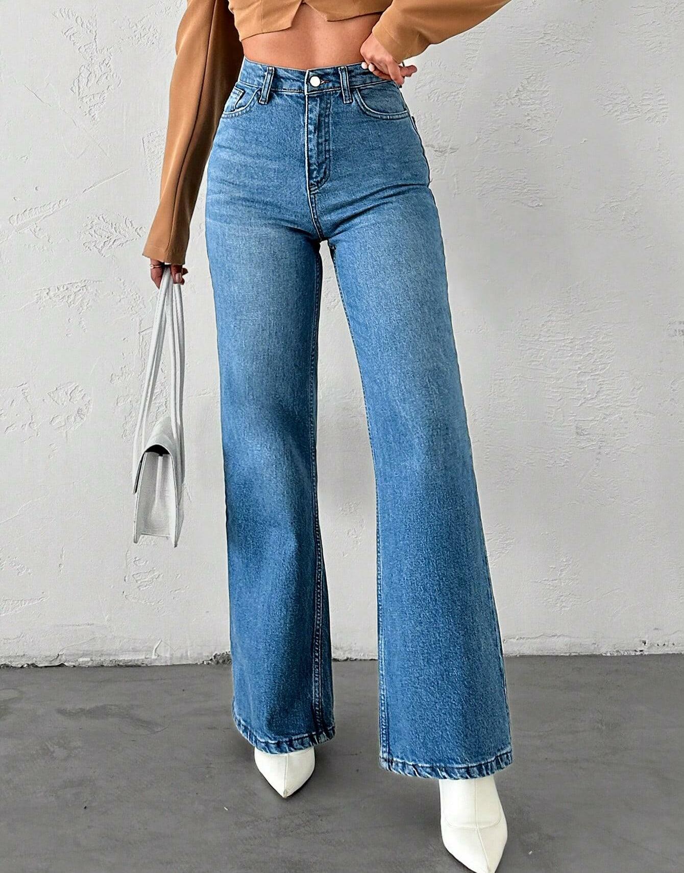 NIEBIESKIE SPODNIE JEANS