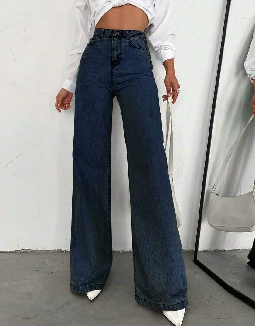 SPODNIE JEANS SZEROKIE NOGAWKI