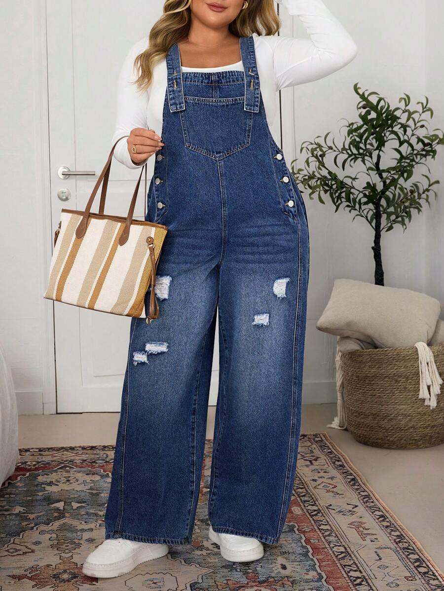 niebieskie ogrodniczki jeans