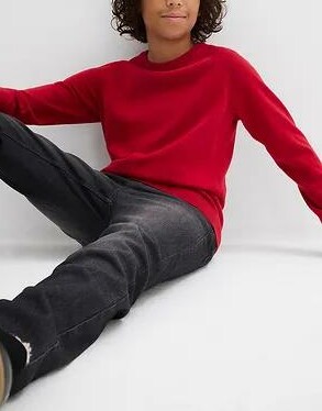 SWETER Z CIENKIEJ BAWEŁNIANEJ DZIANINY