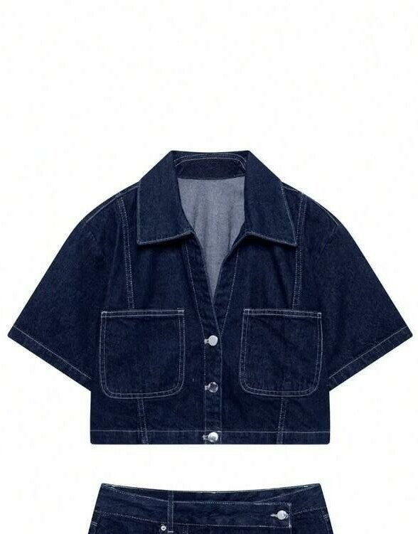 granatowa kurtka jeans