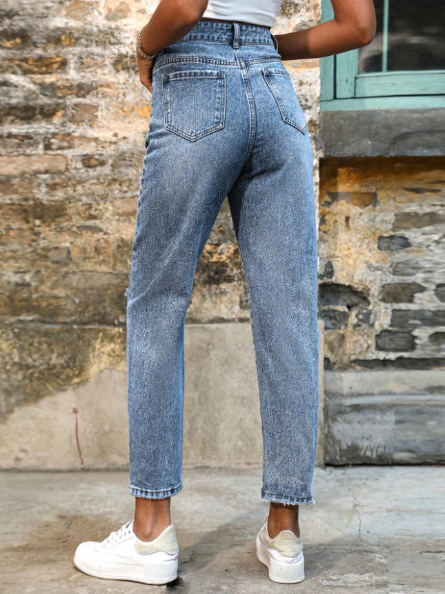 NIEBIESKIE SPODNIE JEANS