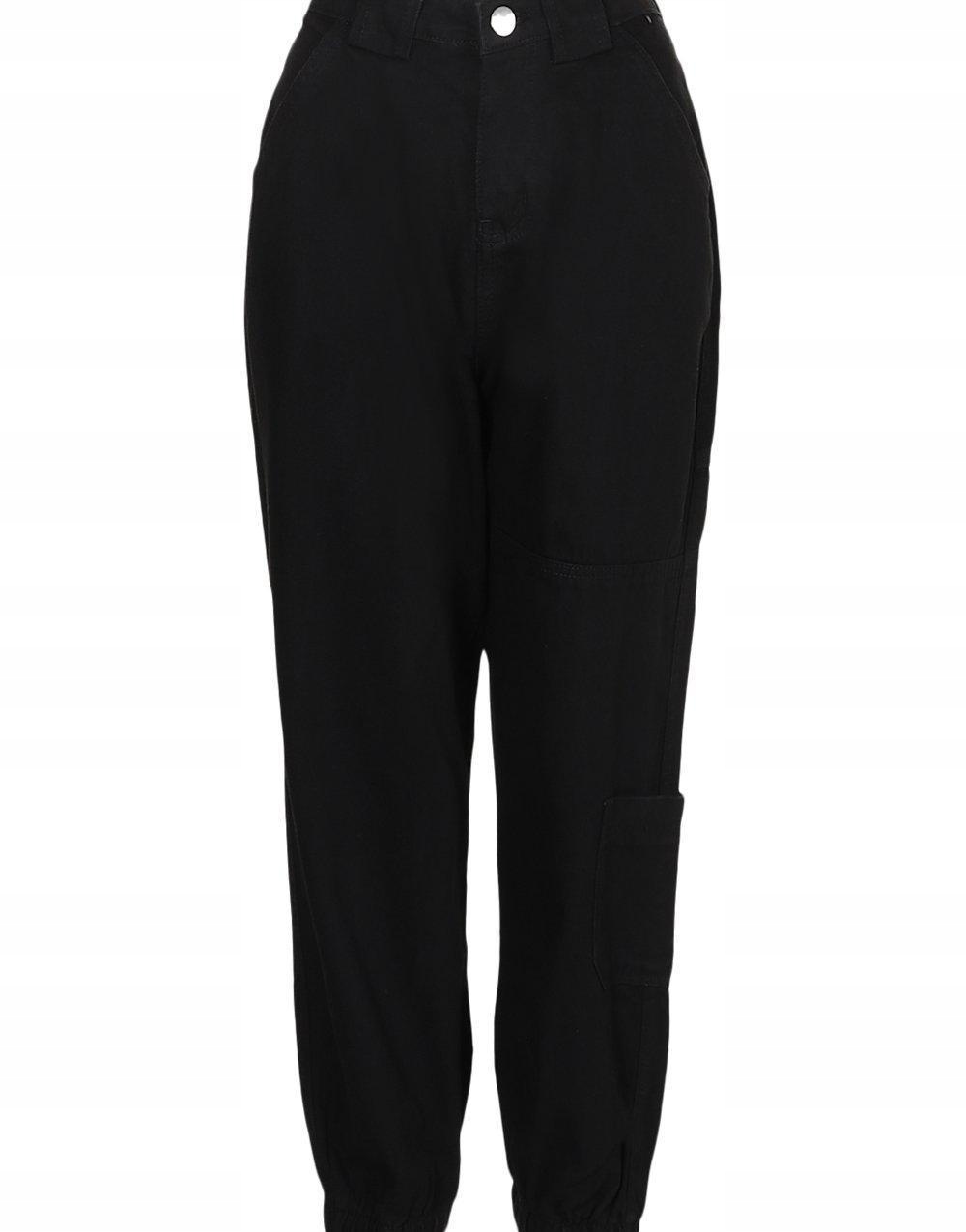 CZARNE SPODNIE JEANS