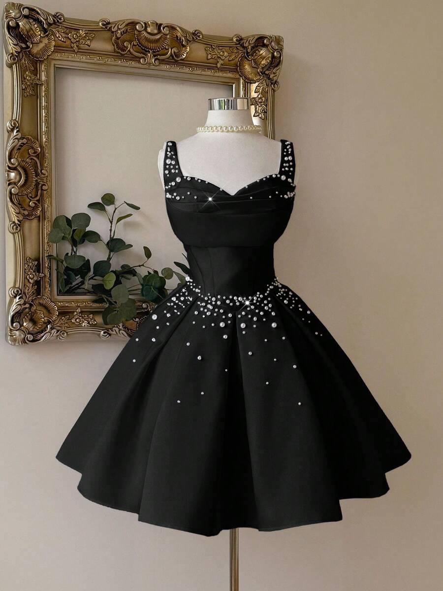 czarna sukienka mini