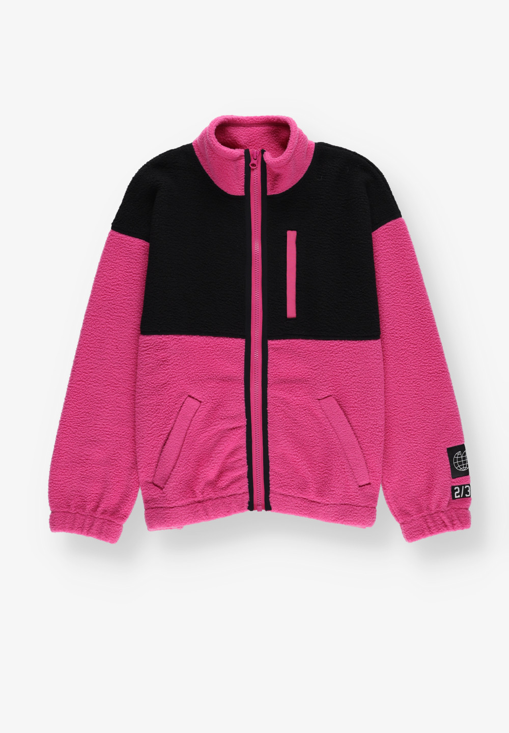 rozpinana bluza polar kontrast