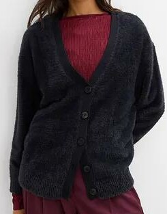 SWETER ROZPINANY Z MIESZANKI WISKOZY