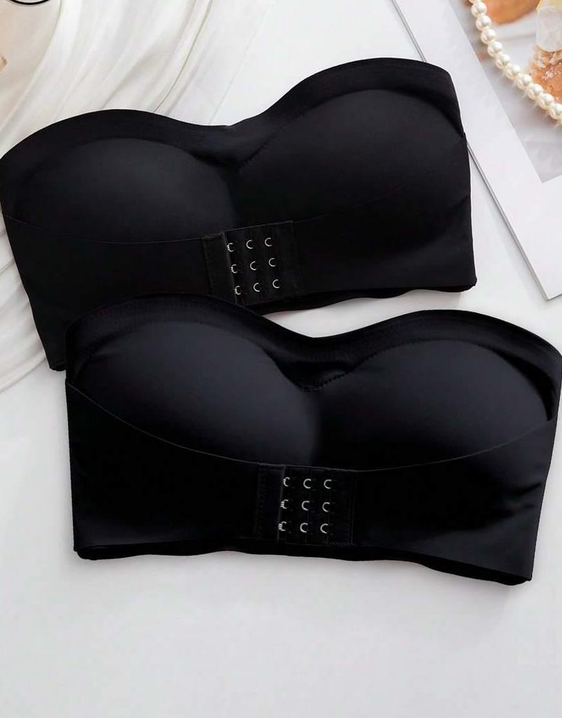 CZARNY GŁADKI BIUSTONOSZ 2-PACK