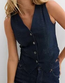KAMIZELKA JEANSOWA DAMSKA