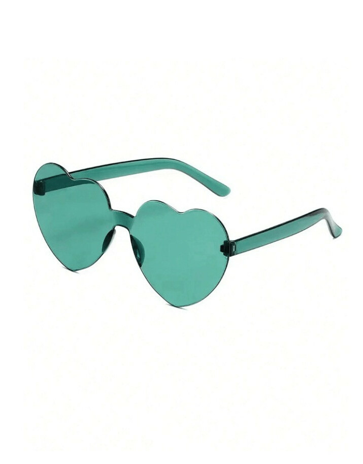 zielone OKULARY SERCE