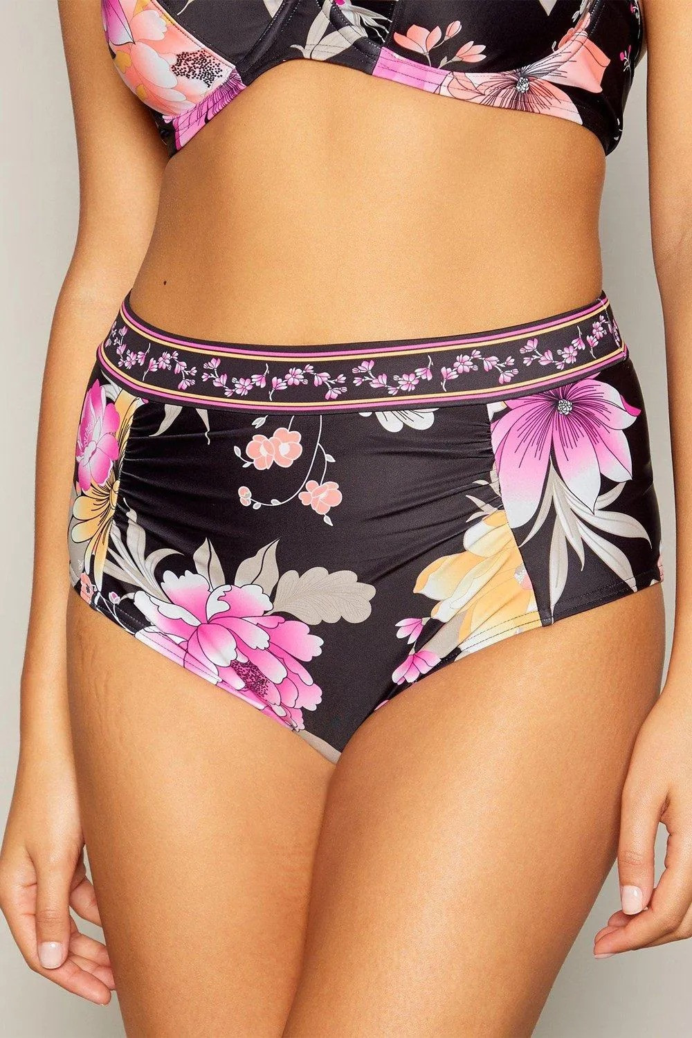 dół od bikini wzór kwiaty