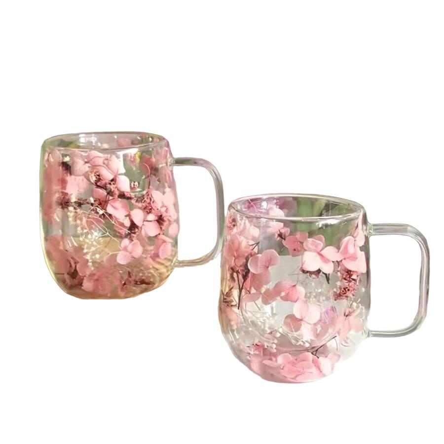 szklanki kwiaty 2-pack