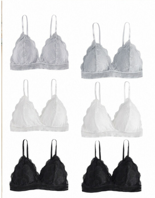 koronkowy biustonosz 4-pack