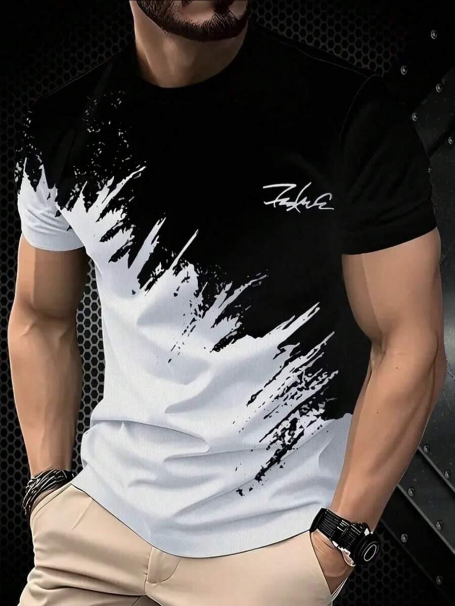 T-SHIRT KRÓTKI RĘKAW PRINT 