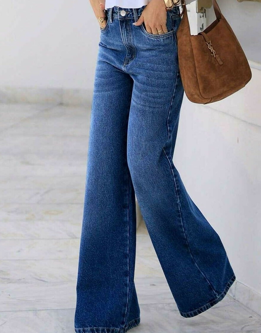 NIEBIESKIE SPODNIE JEANS