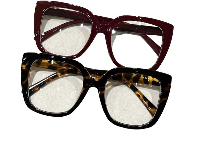 okulary zerówki animal print