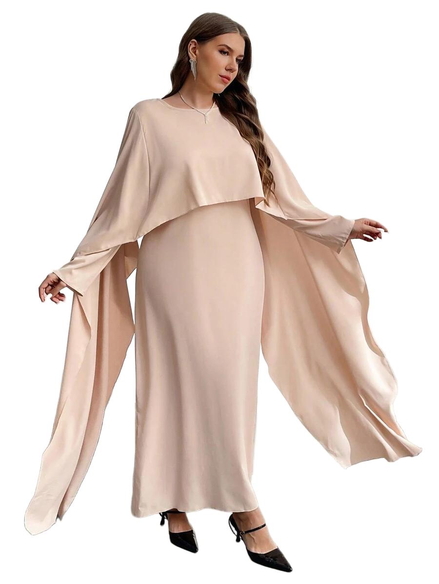 ELEGANCKA SUKIENKA MAXI Z PELERYNĄ 