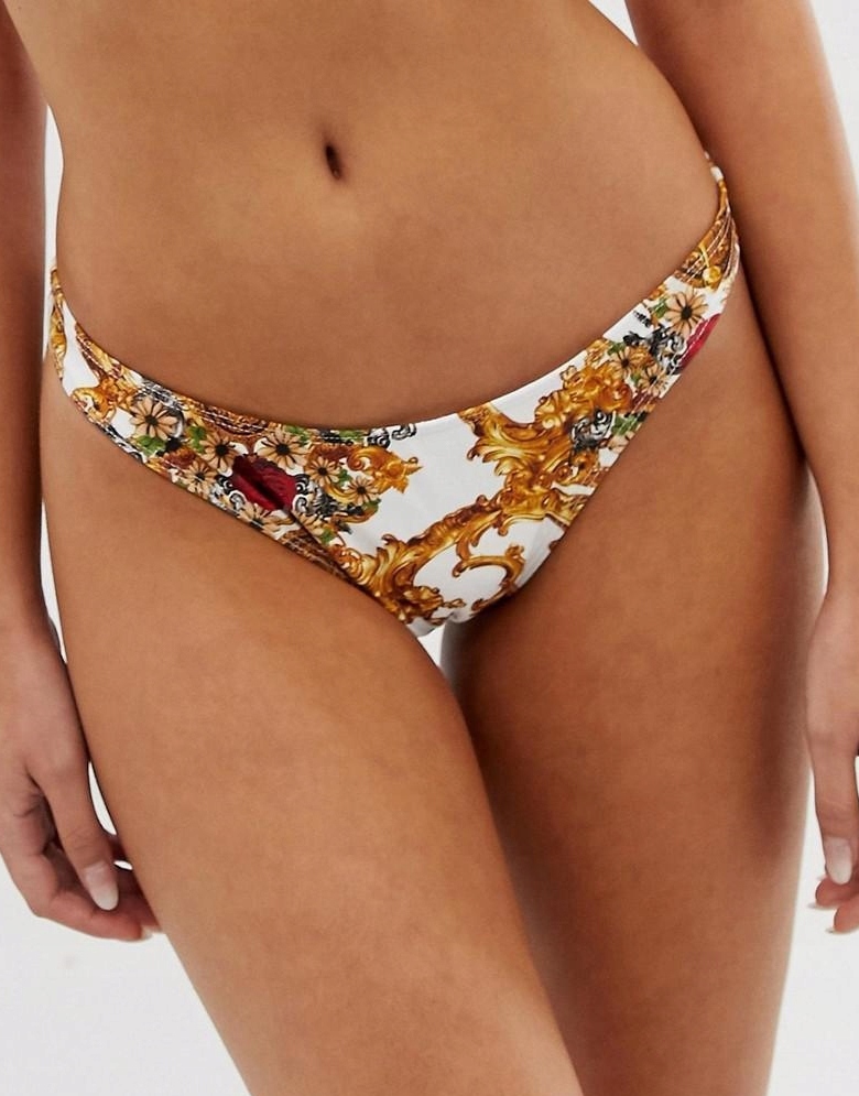 dół od bikini print 
