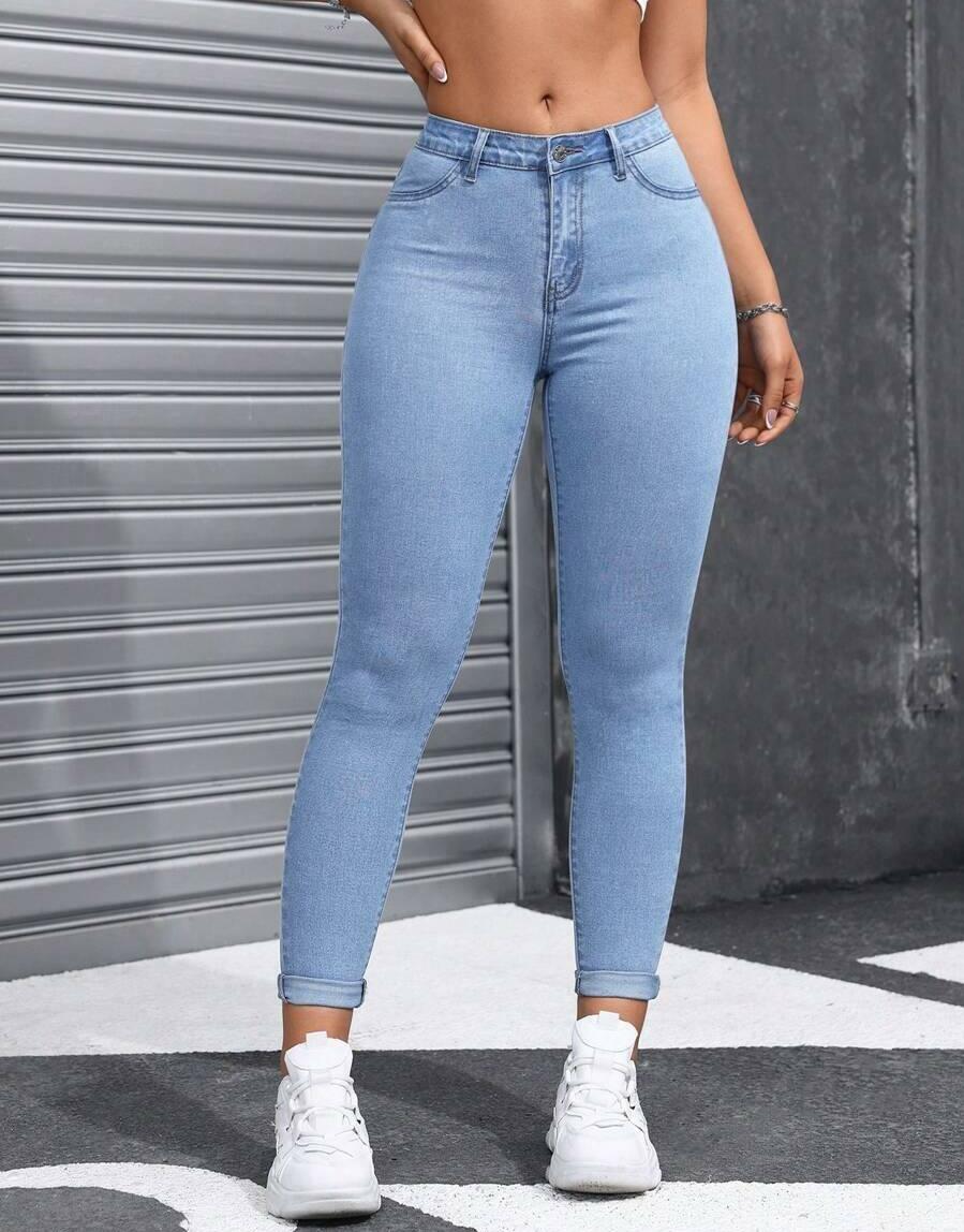 SPODNIE JEANS RURKI 