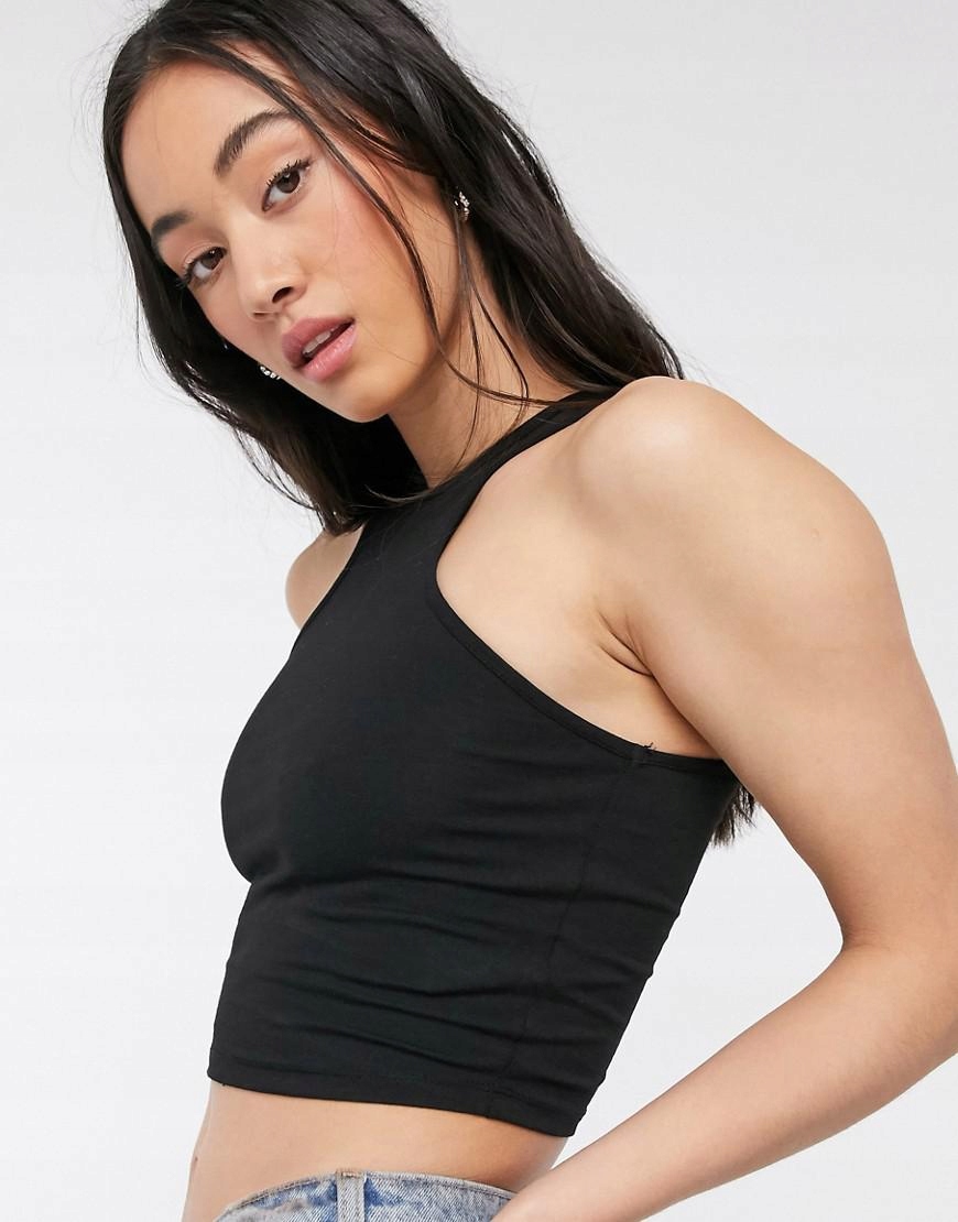 czarny top casual 