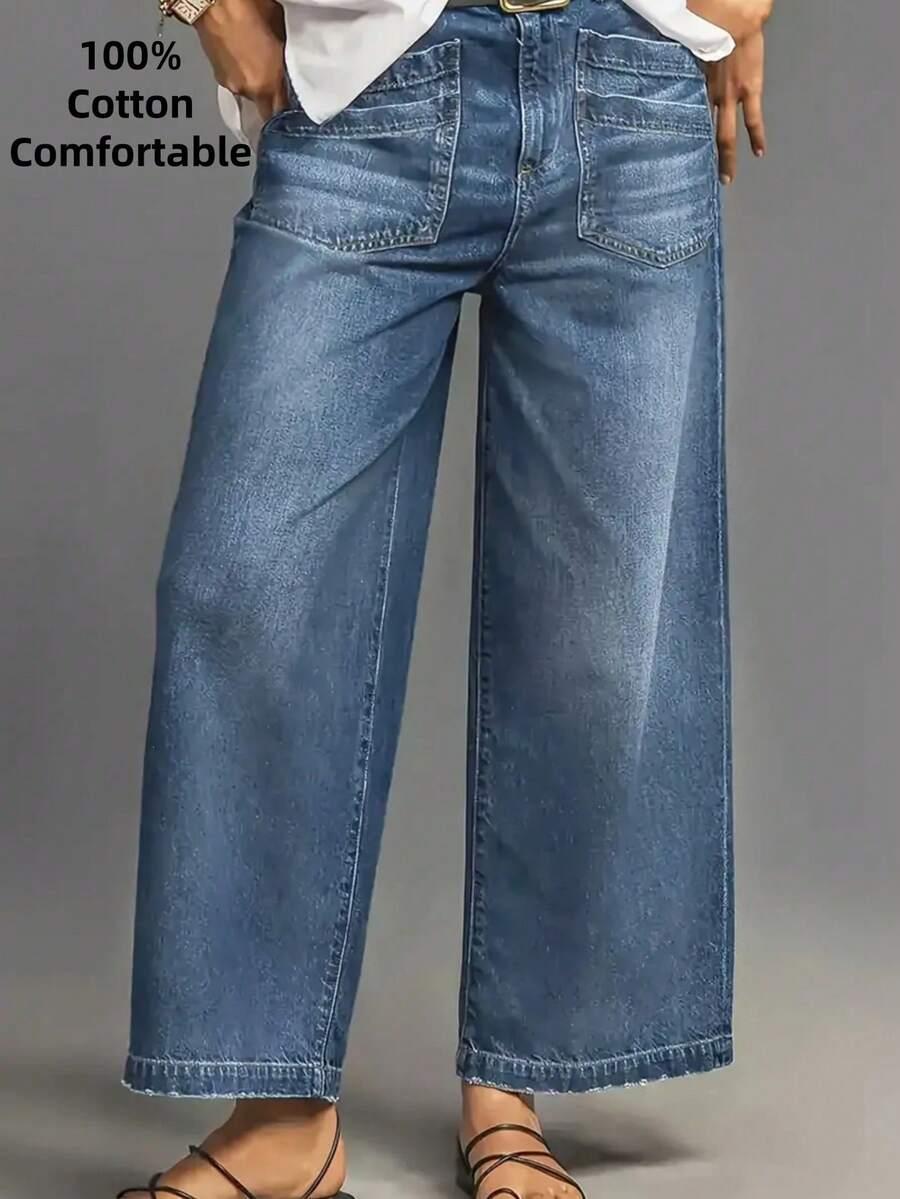 NIEBIESKIE SPODNIE JEANS 